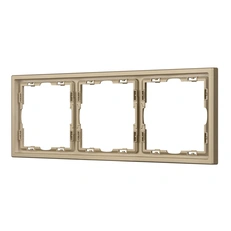 Изображение Рамка 3 поста Arlight NOBE, золотой песок soft-touch 054221(1)